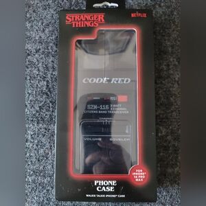 Stranger Things "Code Red" walkie-talkie-style phone case